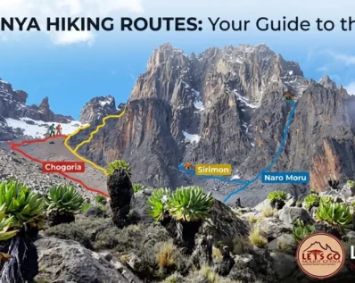 mount kenya hiking routes